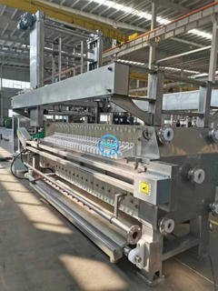 Membrane SS 304 Material  Filter Press with Auto Cloth Washing System